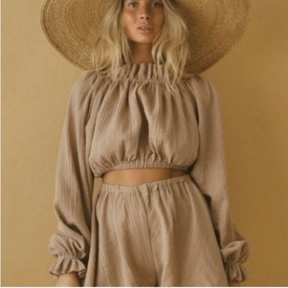 BOHEME GOODS romance blouse and matching wrap maxi skirt